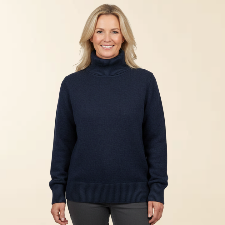 Anna - Suéter Elegante com Gola Alta e Forro Super Macio
