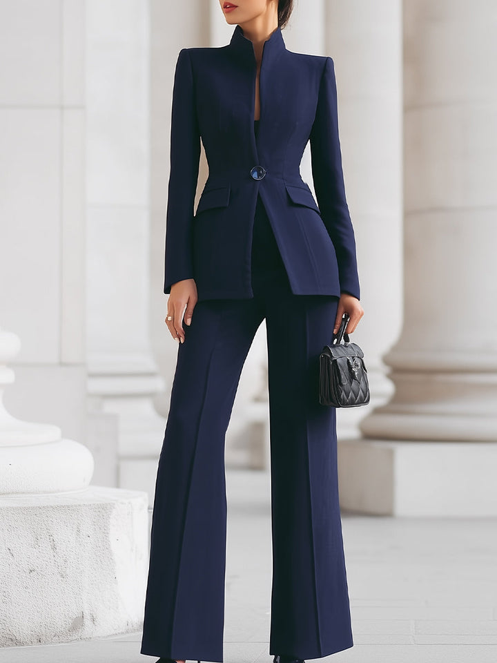 Flora Two-Piece Set | Tailored Blazer and Wide-Leg Trousers