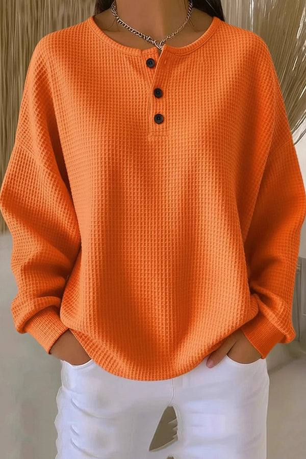 Livia | Henley de punto waffle