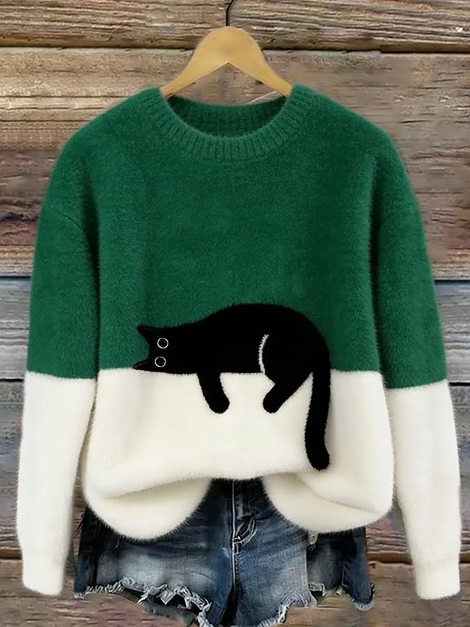 Luna | Suéter con Estampado de Gato