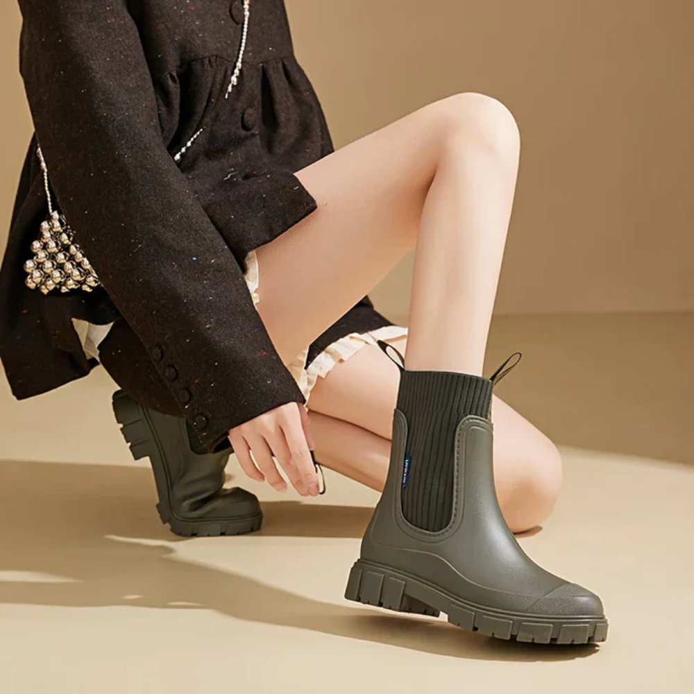 Irina – Botas de goma a la moda para días lluviosos con estilo