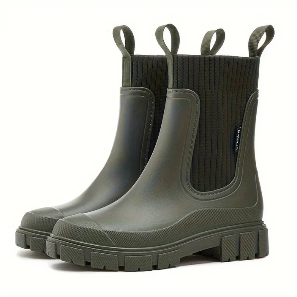 Irina – Botas de goma a la moda para días lluviosos con estilo