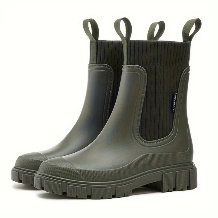 Irina – Botas de goma a la moda para días lluviosos con estilo