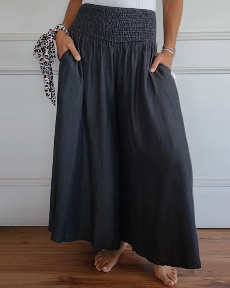 Jasper | Pantalones con cintura fruncida y ajuste fluido