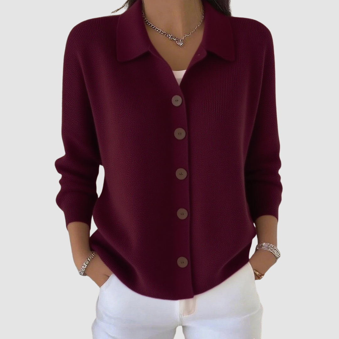 Riah | Soft Button-Up Knit Cardigan