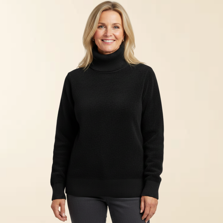 Anna - Suéter Elegante com Gola Alta e Forro Super Macio