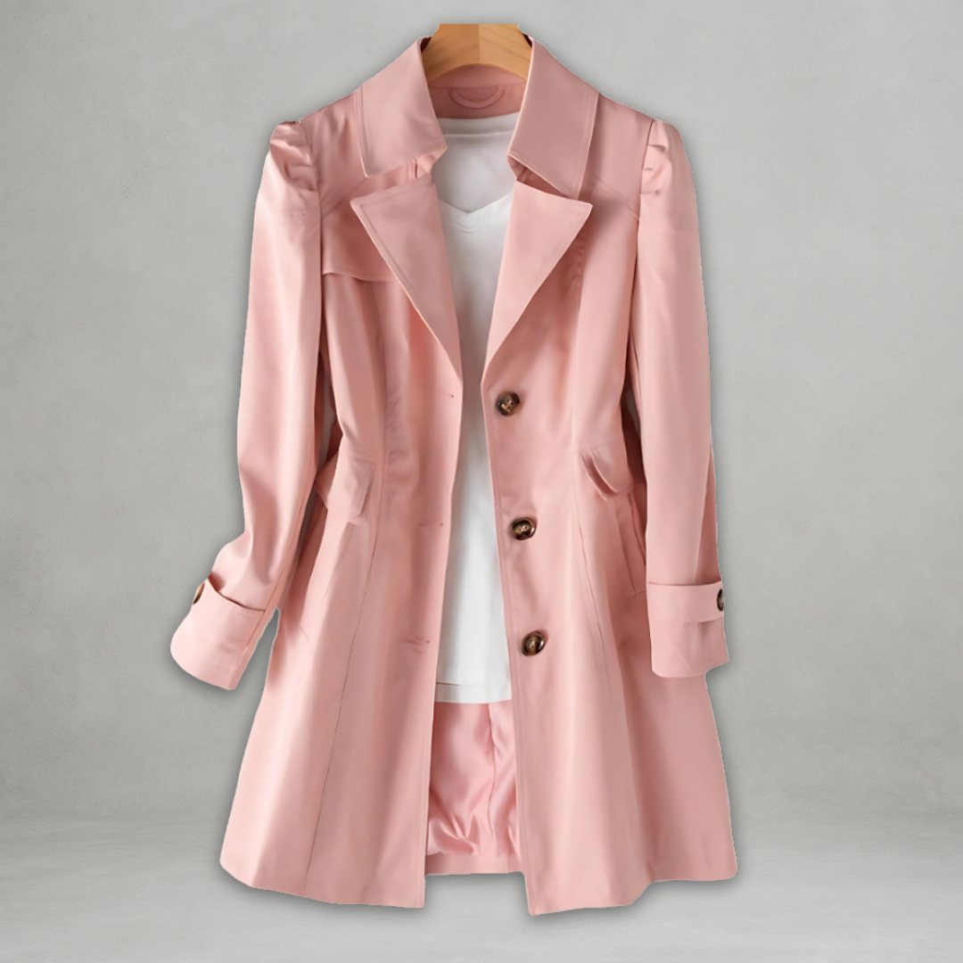 Jamie | Trench Coat Elegante de Otoño