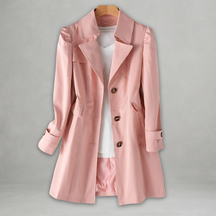 Jamie | Trench Coat Elegante de Otoño