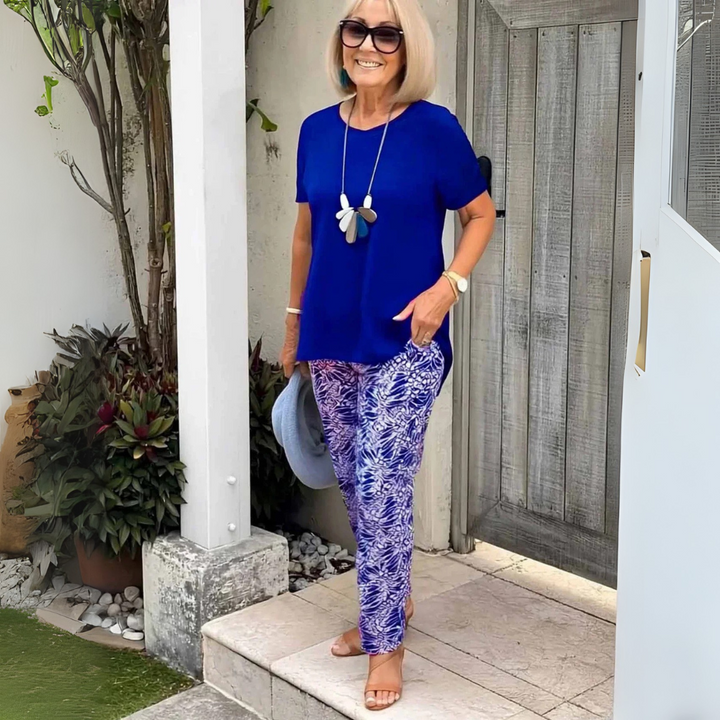 Allegra | Conjunto de Dos Piezas de Mezcla de Algodón – Elegancia Sin Esfuerzo, Comodidad Todo el Día