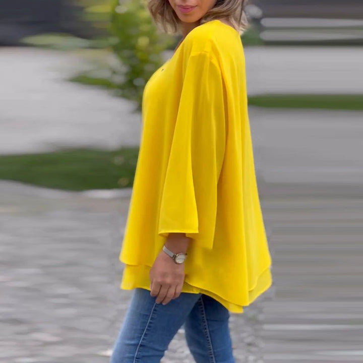 Lorelai | Blusa de Chifón con Cremallera