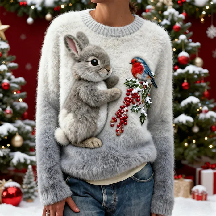Janelli | Classic Bunny Print Sweater