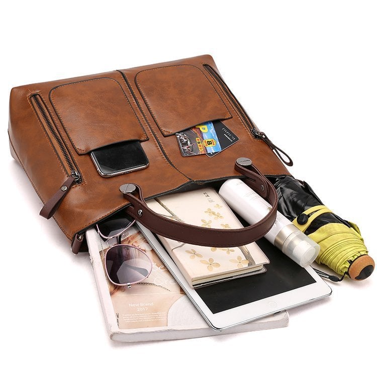 Winslet - Bolso bandolera retro icónico de PU