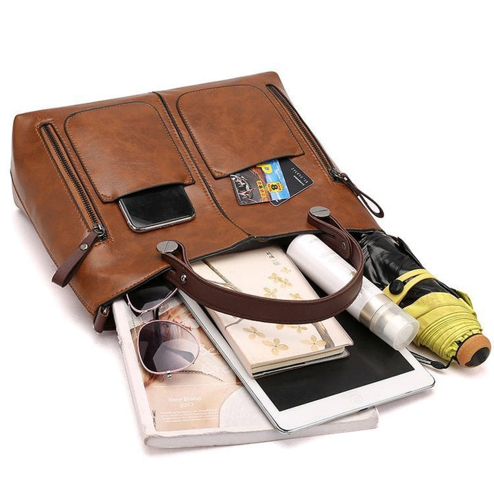 Winslet - Bolso bandolera retro icónico de PU