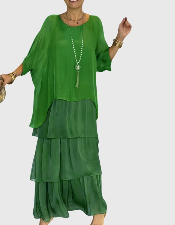 Susan | Vestido longo e fluido elegante