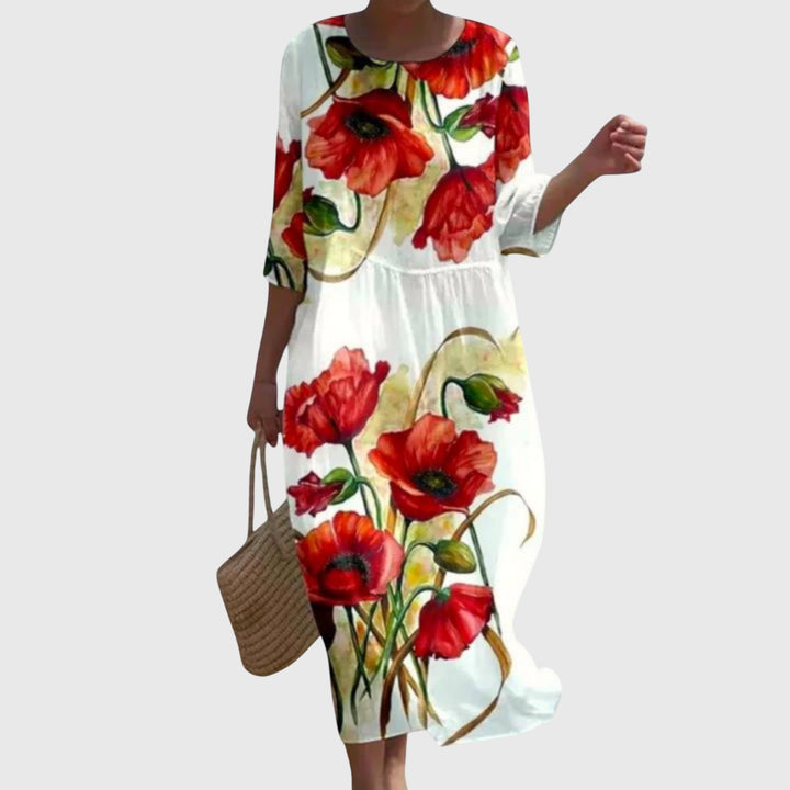 Hayley | Vestido Longo Floral Estiloso