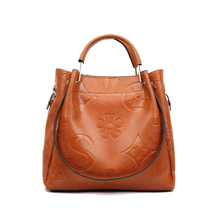 Luna | Set de bolso con relieve floral