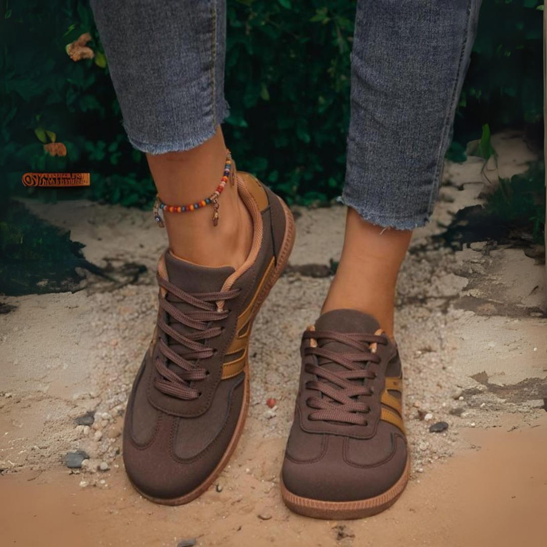 FUCHE - Comfy Lace-Up and Non-Slip Sneakers