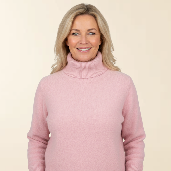 Anna - Suéter Elegante com Gola Alta e Forro Super Macio