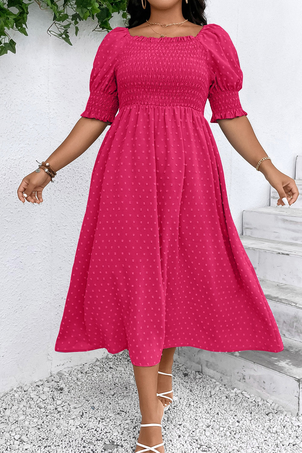 Wisteria | Swiss Dot Dress