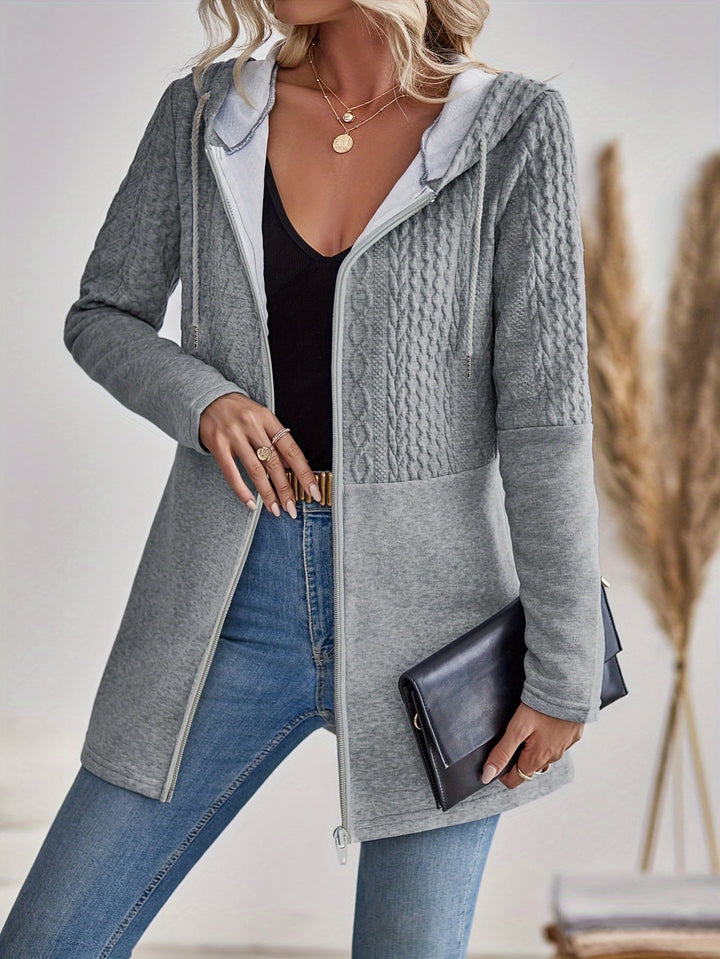VESPARA | Sudadera con capucha para mujer con cremallera