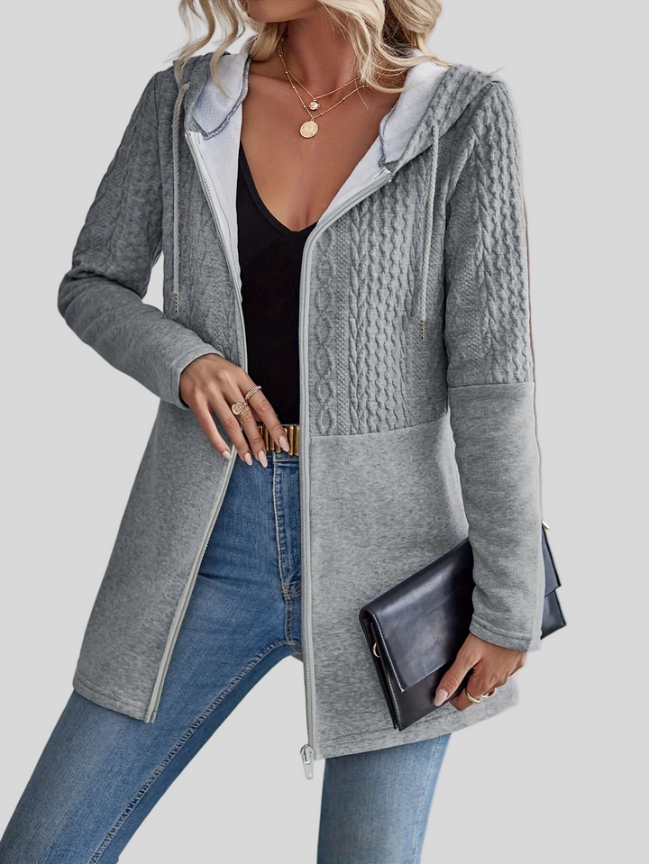 VESPARA | Sudadera con capucha para mujer con cremallera