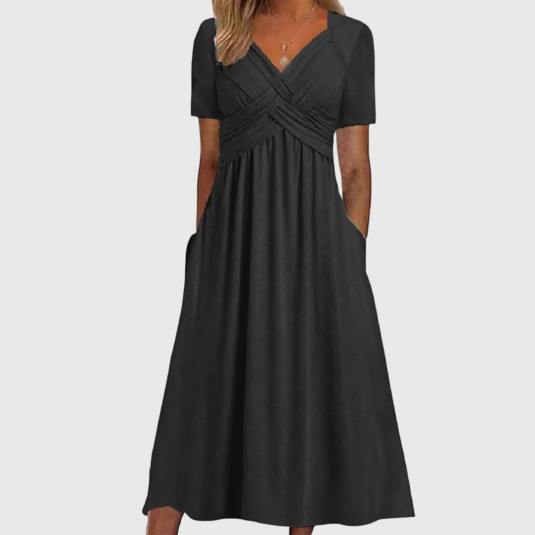 Manola | Vestido Midi com Cobertura para Barriga