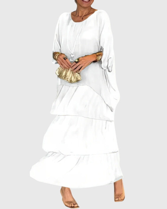 Susan | Vestido longo e fluido elegante