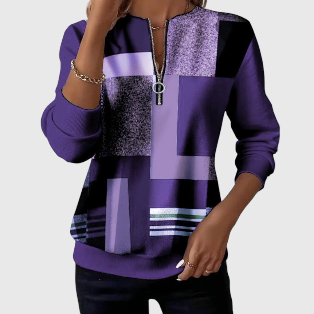 Laila - Casual Half-Zip Sweater