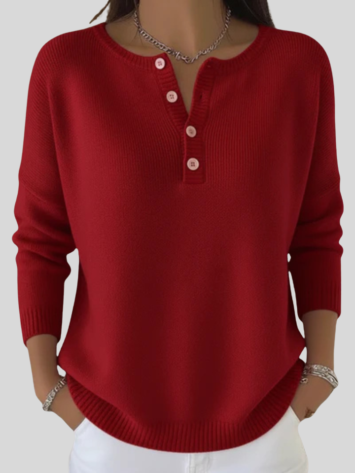 Bliss | Soft  Button Detailed Sweater