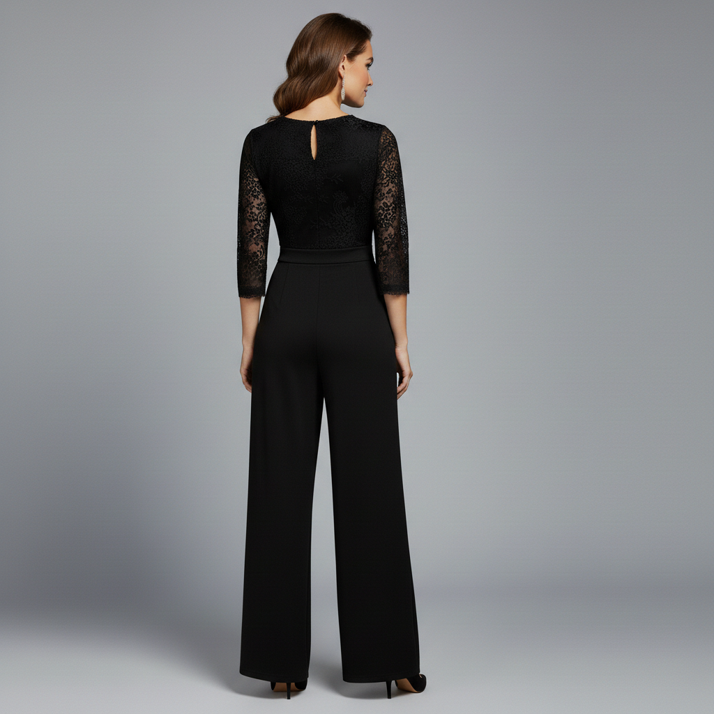 Diana Elegant Jumpsuit | Lace Evening Jumpsuit
