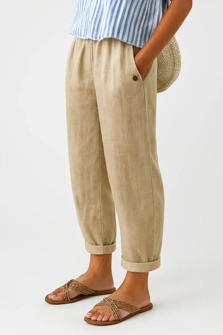 Romina | Timeless Cotton Trousers