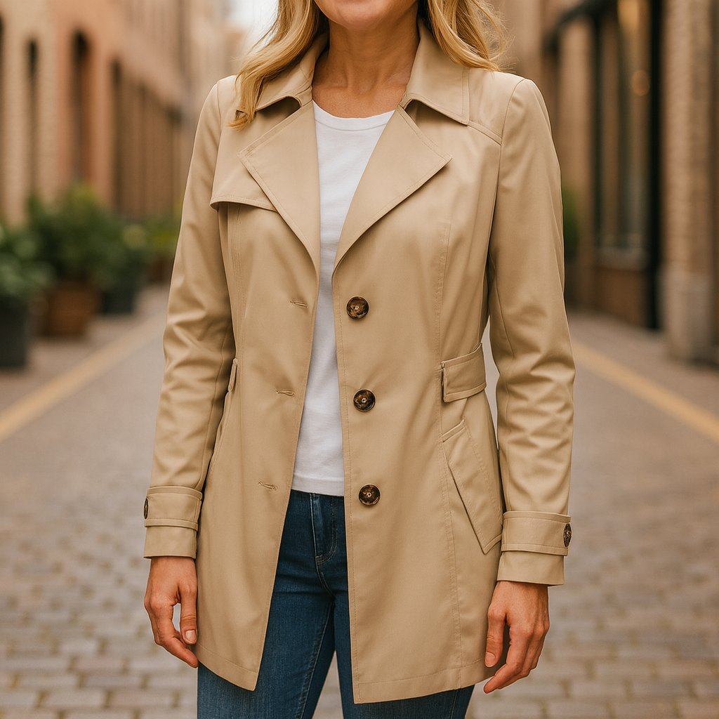 Jamie | Trench Coat Elegante de Otoño