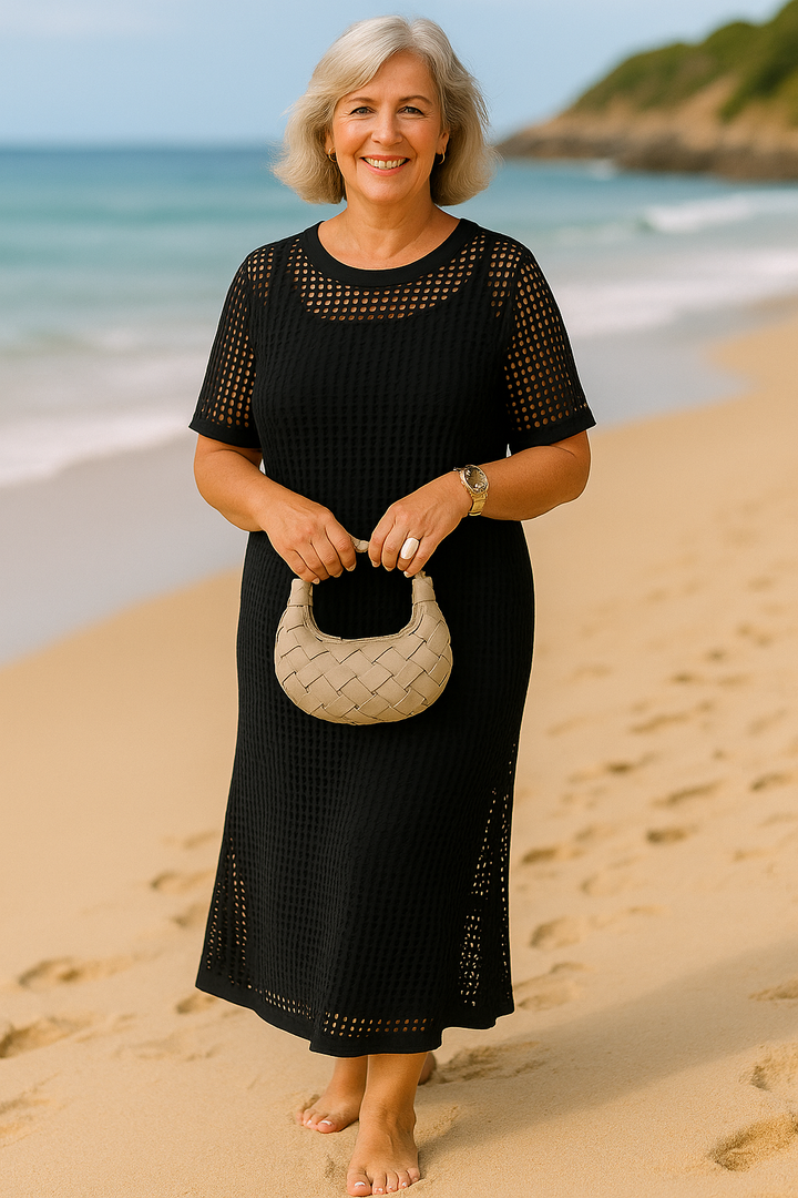 Celestia |  Two-Piece Boat Neck Dress