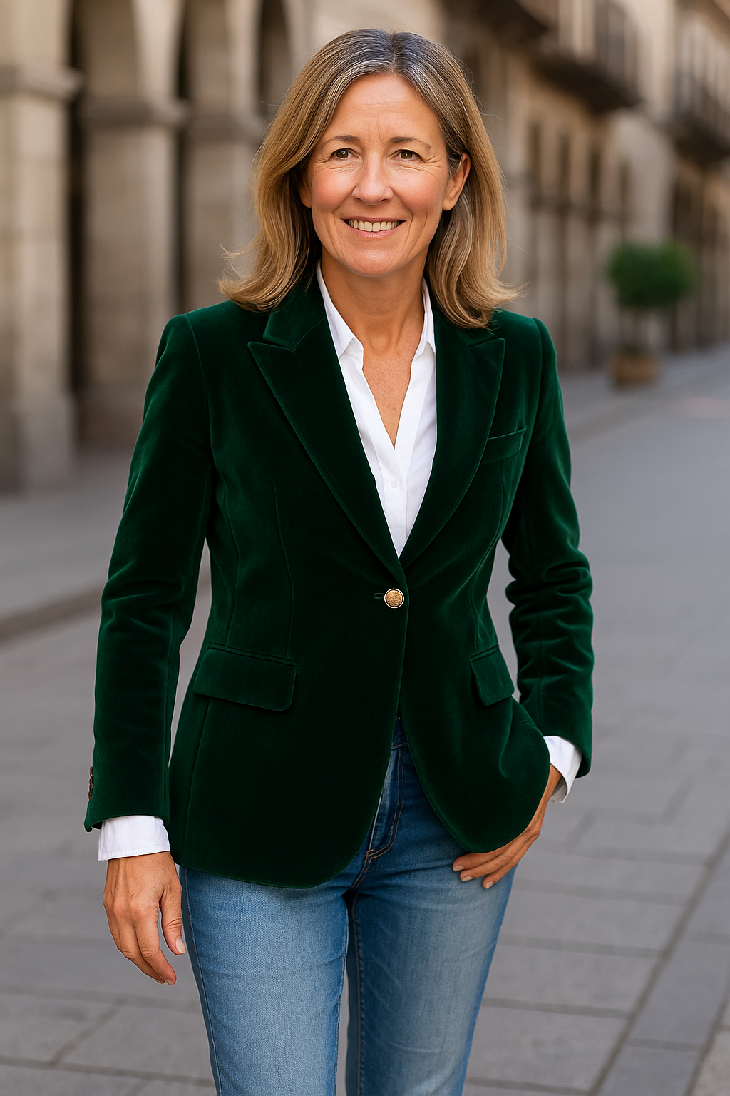 Elena | Blazer de Terciopelo – Confianza, Comodidad y Clase Atemporal