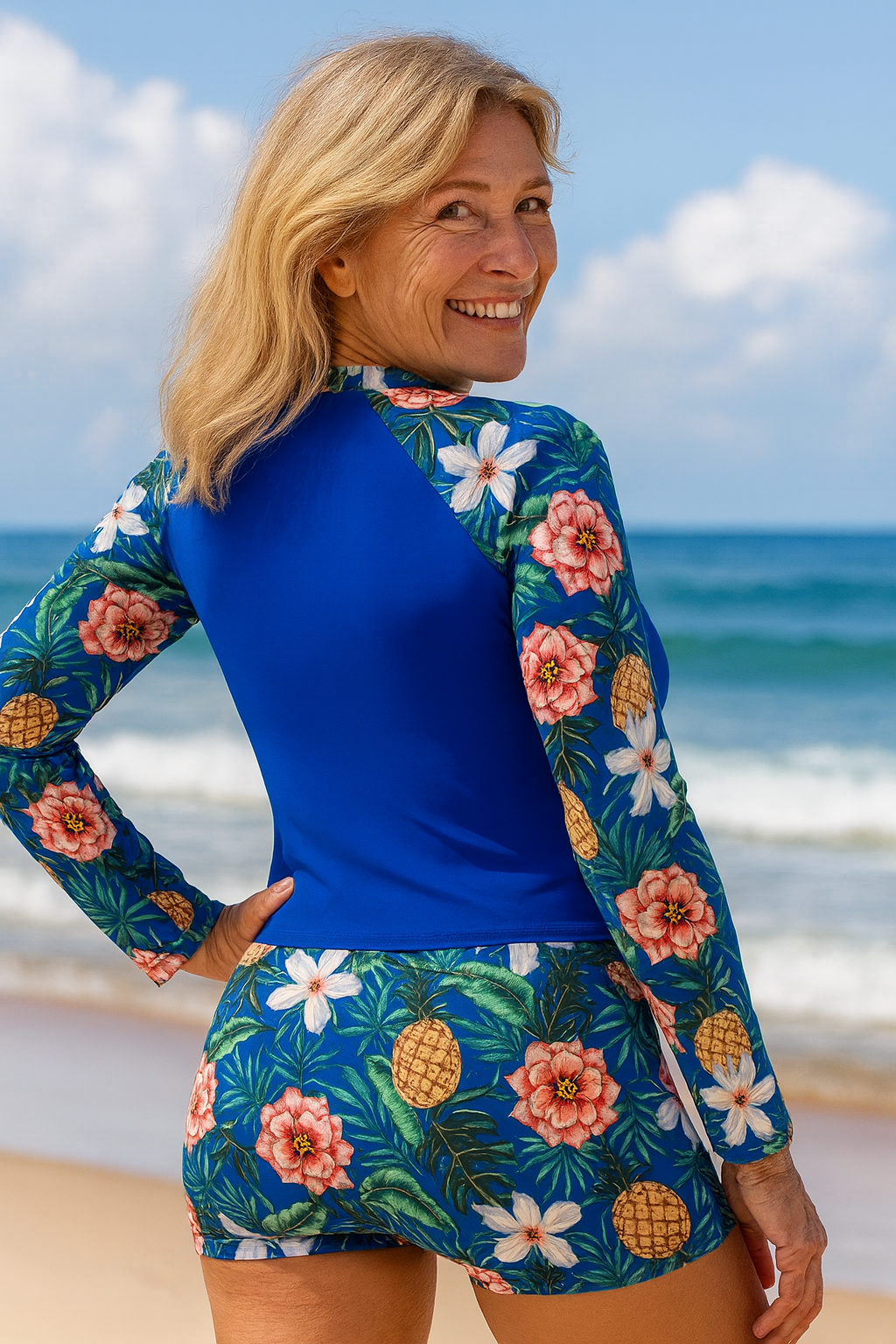 AquaGrace| Conjunto Tankini com Proteção UV – Confiança Segura ao Sol, Conforto o Dia Todo