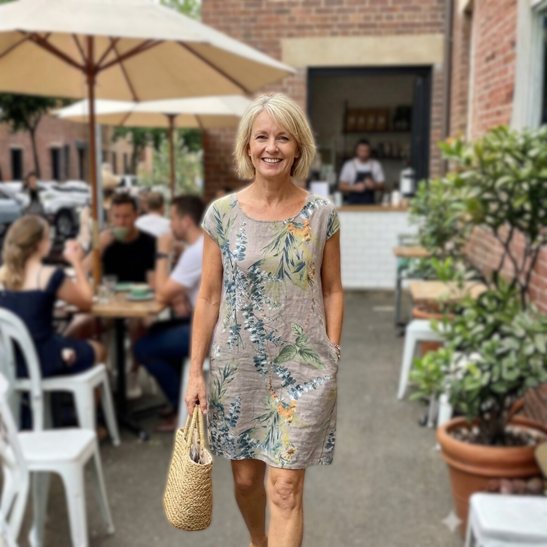 Vestido Sunniva Canvas Charm - Estilo Diário Sem Esforço
