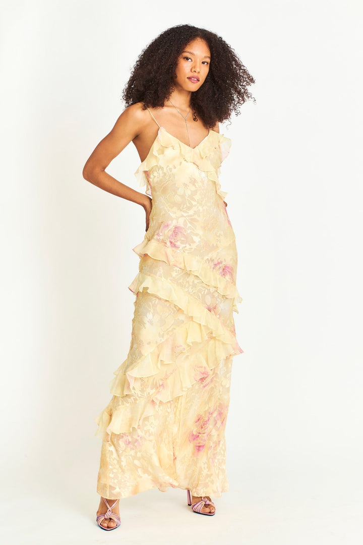 Darcel | Vestido Maxi con Volantes
