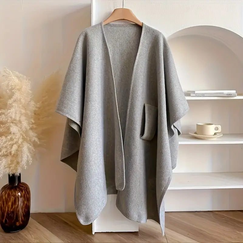 Auren Élise – Luxe Draped Fleece Shawl