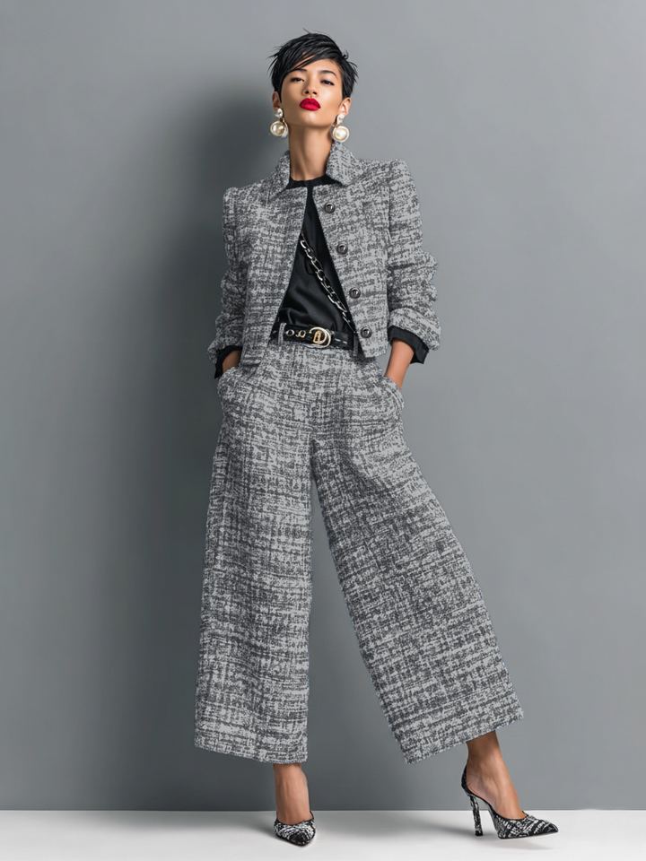 Akira Stylish Two-Piece Set | Modern Tailored Co-Ord