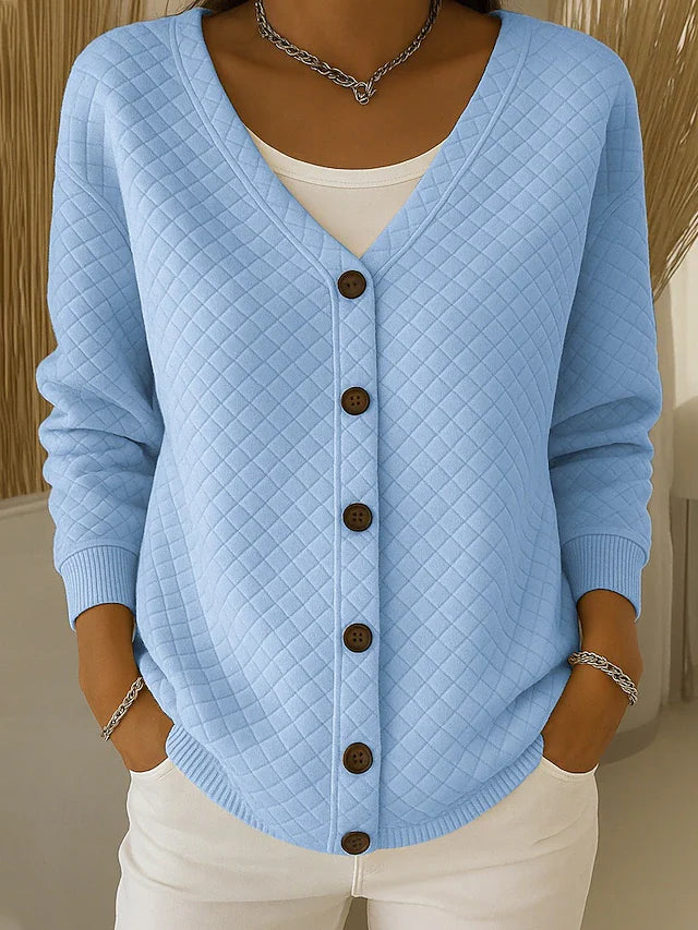 Karina | Textured Button Cardigan