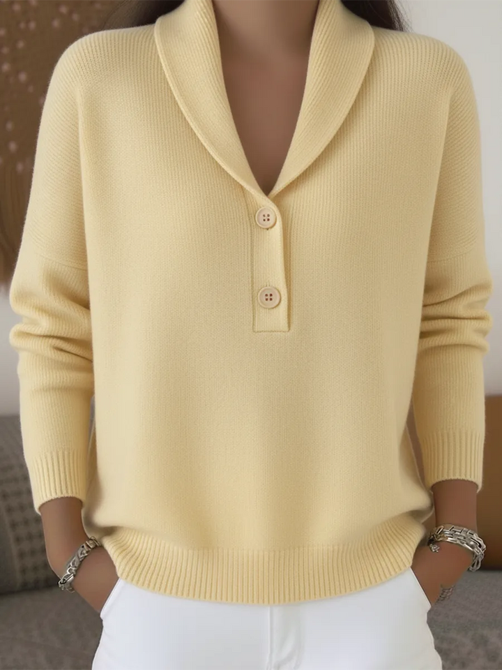 Lenora | Suéter con cuello y botones