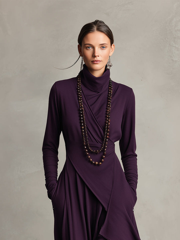 Natalie | Elegant Draped Dress