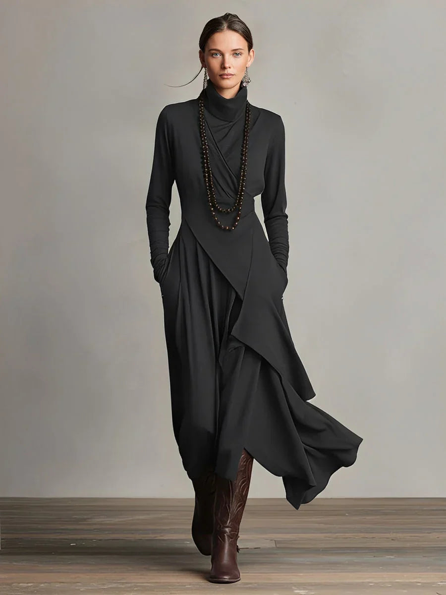 Natalie | Elegant Draped Dress