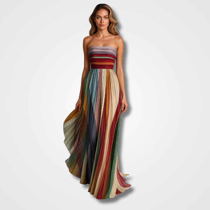 Isola | Chic Long Dress With Elegant Details