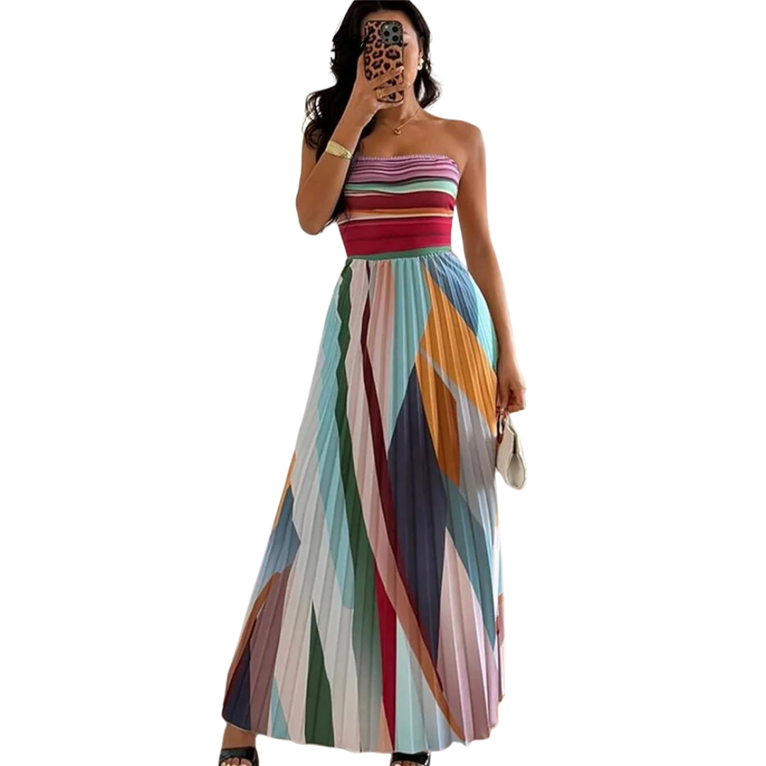 Isola | Chic Long Dress With Elegant Details