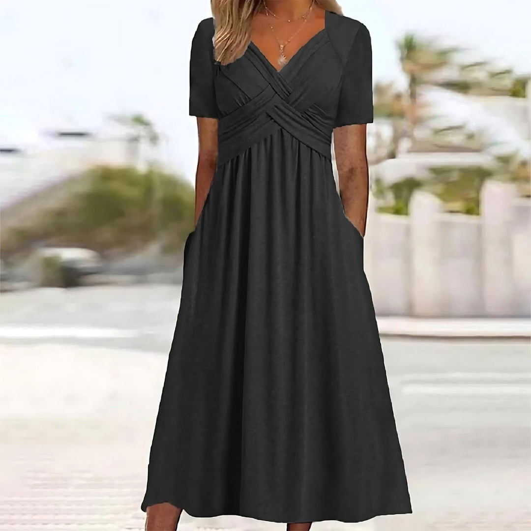 Carmen | Midi Dress with Tummy Coverage