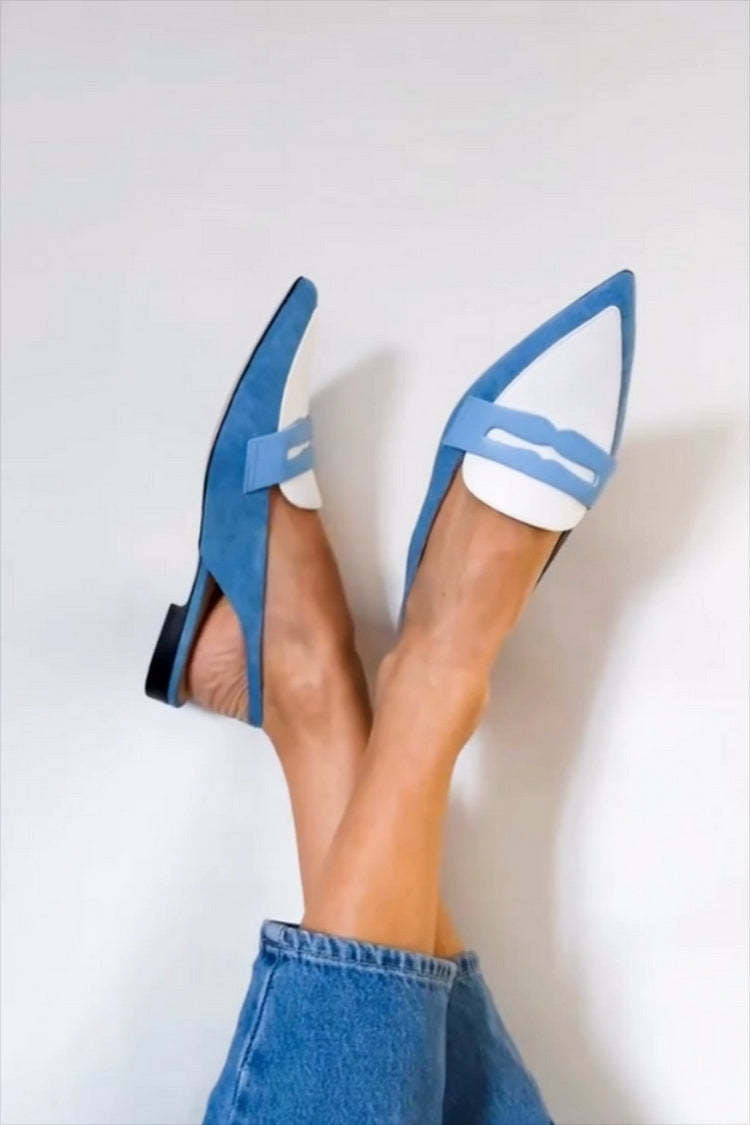 Mocassins Slingback Azuis