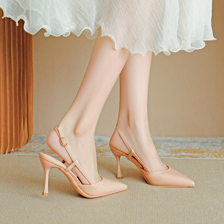 ZURI - Elegant Pointed Toe Adjustable Strap Stiletto