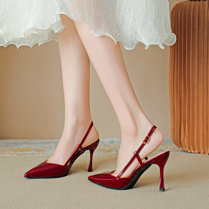 ZURI - Elegant Pointed Toe Adjustable Strap Stiletto
