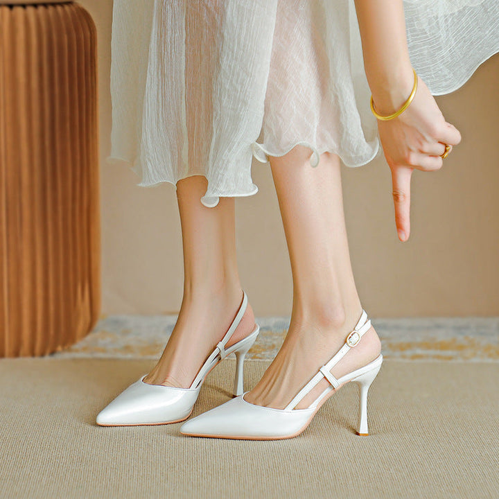 ZURI - Elegant Pointed Toe Adjustable Strap Stiletto
